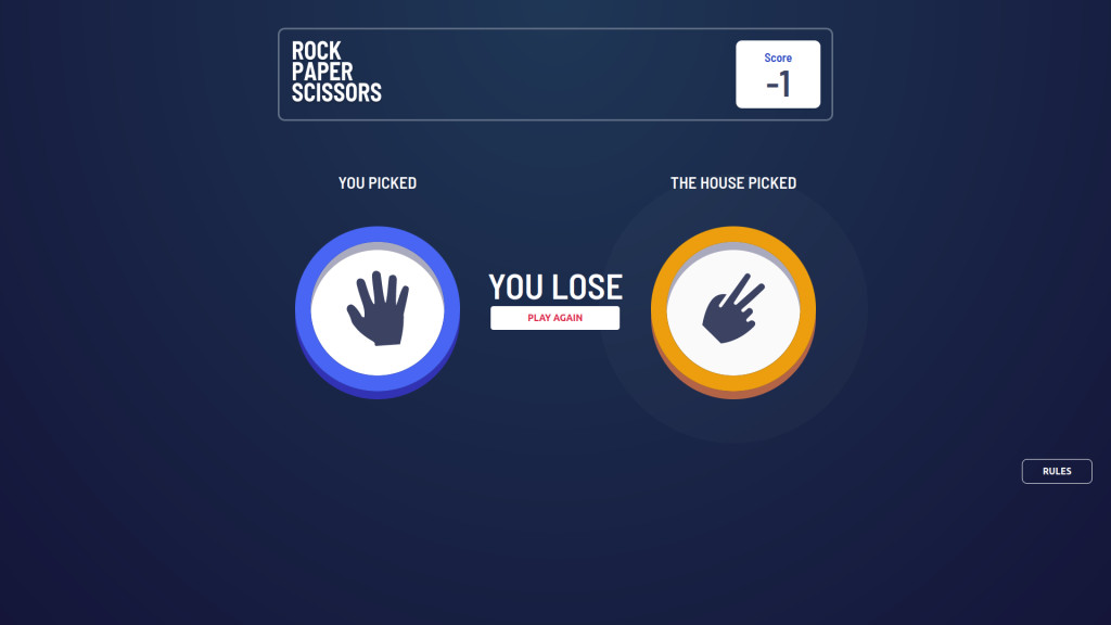 Rock Paper Scissors website